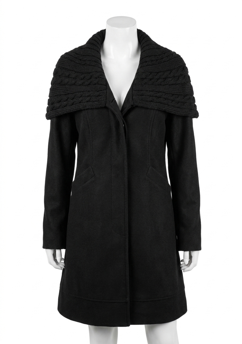 NEW LOVESTITCH great outdoors sweater coat in black